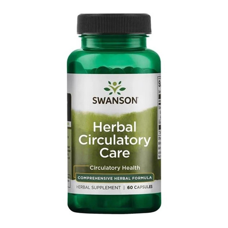 Swanson Herbal Circulatory Care (Ruszczyk, Głóg, Hesperydyna) 60 kapsułek