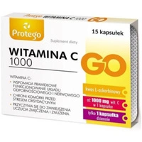 Protego Witamina C 1000 mg GO (Kwas L-Askorbinowy) - 15 kapsułek