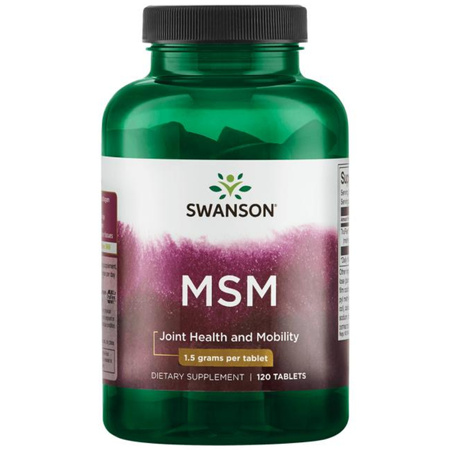 Swanson MSM TruFlex (Siarka Organiczna) 1500 mg 120 tabletek