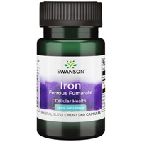 Swanson Fumaran żelaza 18 mg - 60 kapsułek