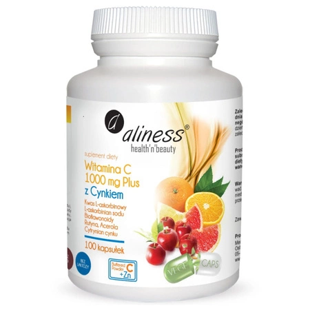 Witamina C 1000 mg Plus z Cynkiem (100 kaps) Aliness