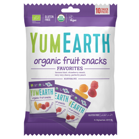 Żelki owocowe bez żelatyny EKO (10x 19,8g) Bez białego cukru i bez dodatków YumEarth