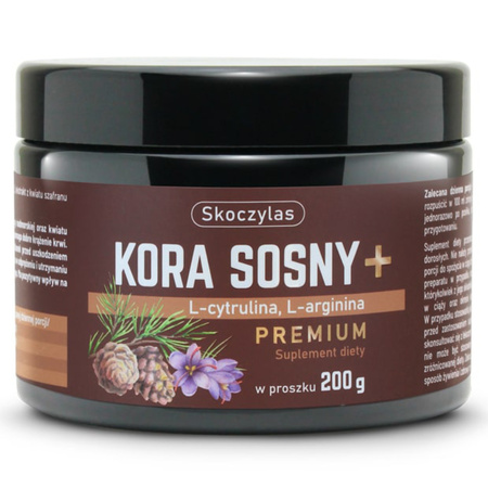 Kora Sosny + L-cytrulina + L-arginina w Proszku (200 g) Skoczylas