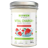 Elektrolity Vital Charge+ o smaku malinowym w proszku Biowen - 250g