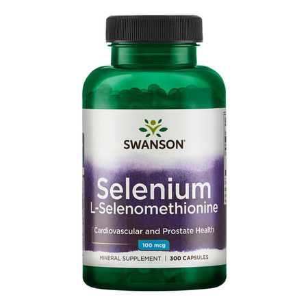 Swanson Selen 100 mcg L-selenometionina SeLECT - 300 kapsułek
