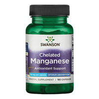 Swanson Albion Mangan Chelatowany 10 mg - 180 kapsułek