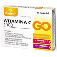 Protego Witamina C 1000 mg GO (Kwas L-Askorbinowy) - 15 kapsułek