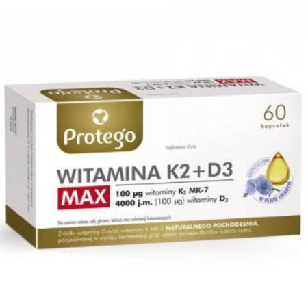 Protego Witamina K2 + D3 MAX - 60 kapsułek