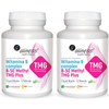 2x Witamina B Complex B-50 Methyl TMG PLUS z Betaina 100 kapsułek Aliness 