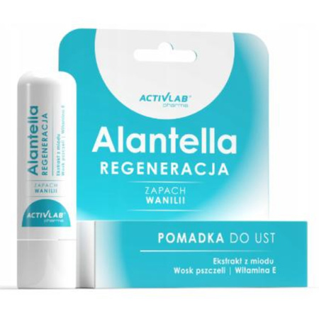 Activlab Alantella Regeneracyjna pomadka do ust o zapachu wanilii - 4,9g