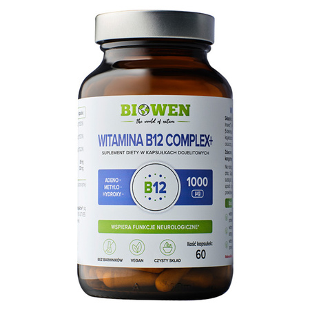 Witamina B12 Complex+ Biowen - 60 kapsułek