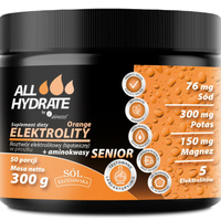 AllHydrate Elektrolity senior Orange + Aminokwasy w proszku 300g Aliness