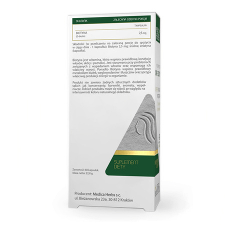 Medica Herbs Biotyna 2,5 mg - 60 kapsułek