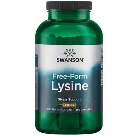 Swanson L-Lizyna Lysine 500 mg 300 kapsułek