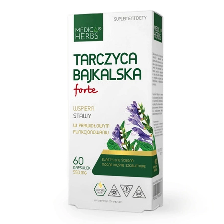 Tarczyca Bajkalska FORTE 550 mg (60 kaps) Medica Herbs