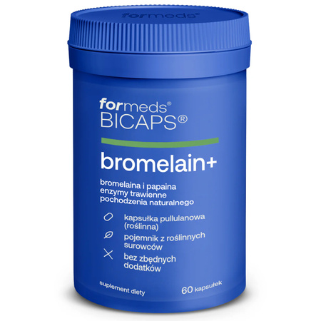 ForMeds BICPS Bromelaina+ z Papaina 60 kapsułek
