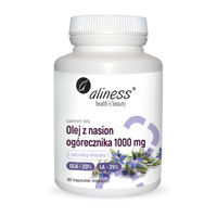 Aliness Olej z nasion ogórecznika 1000 mg - 60 kapsułek