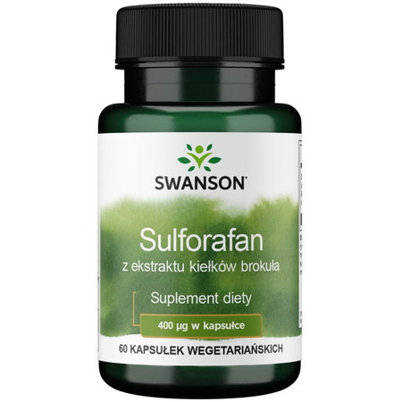 Swanson Sulforafan z Kiełków Brokuła 400 mcg - 60 kapsułek