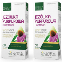 [Zestaw] 2x Medica Herbs Jeżówka Purpurowa (Echinacea) 420 mg - 60 kapsułek