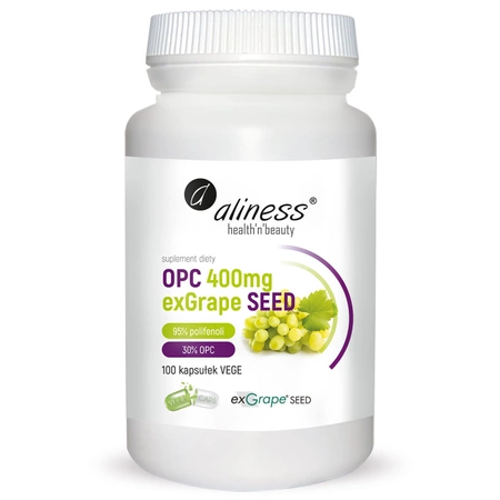 OPC Ekstrakt z pestek winogron exGrape SED (100 kaps) Aliness