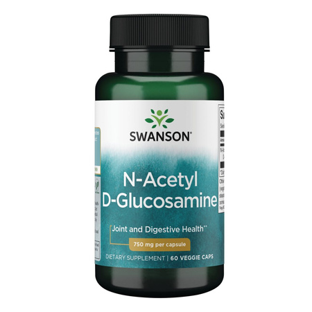 Swanson N-Acetylo D-Glukozamina (NAG) 750 mg - 60 kapsułek
