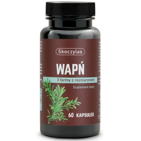 Skoczylas Wapń 3 formy z Rozmarynem - 60 kapsułek