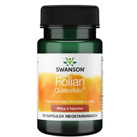 Swanson Folian Kwas Foliowy 800 mcg 30 kapsułek