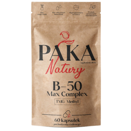 Witamina B-50 MAX B complex (60 kaps) Paka Natury
