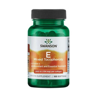 Swanson Witamina E (Mieszanka Tokoferoli) 200 IU - 100 kapsułek