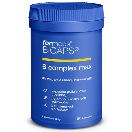 Witamina B Complex MAX Witaminy z grupy B (60 kaps) Bicaps ForMeds