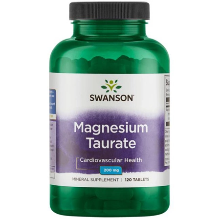 Swanson Taurynian Magnezu 100 mg 120 tabletek