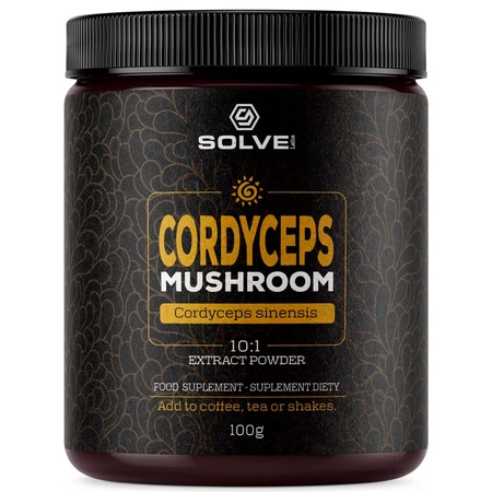 Kordyceps (Cordyceps Sinensis) Ekstrakt 10:1 (100g) Solve Labs