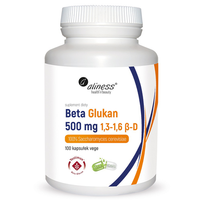 Beta Glukan 500 mg 100 kapsułek VEGE Aliness