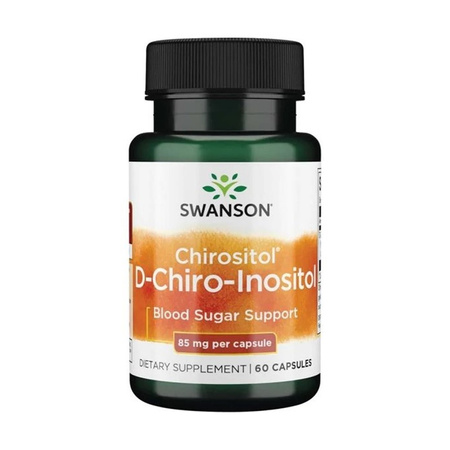 Swanson D-Chiro-inozytol Chirositol + Mangan - 60 kapsułek