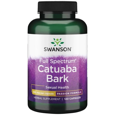 Swanson Catuaba Bark 465 mg Afrodyzjak - 120 kapsułek