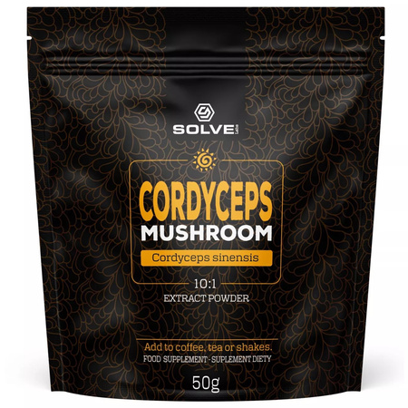 Kordyceps (Cordyceps Sinensis) Ekstrakt 10:1 (50g) Solve Labs