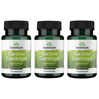 [Zestaw] 3x Swanson Garcinia Cambogia Extract 5:1 80 mg 60 kapsułek