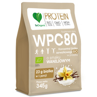 BeOrganic Białko serwatkowe WPC 80 BIO w proszku Wanilia - 345g