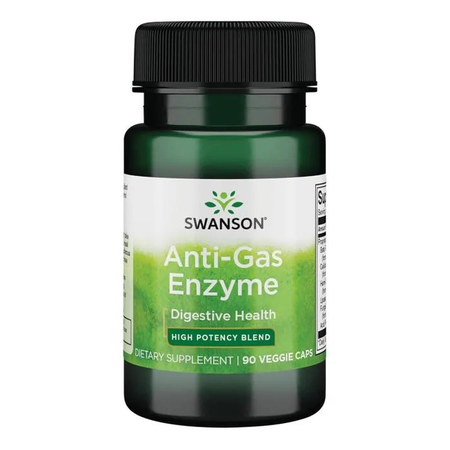 Swanson Anti-Gas Enzyme, Enzymy Trawienne - 90 kapsułek