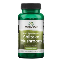 Swanson Shiitake 500 mg Grzybek witalny - 60 kapsułek