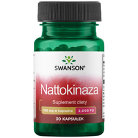 Swanson Nattokinaza 100 mg 30 kapsułek Przepływ krwi Serce