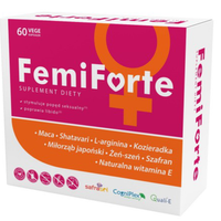 FemiForte dla kobiet Szafran Maca Żeń-szeń Libido Płodność (60 kaps) Aliness