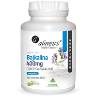Bajkalina 400 mg(Tarczyca bajkalska) Ekstrakt 85% 100 kapsułek Aliness