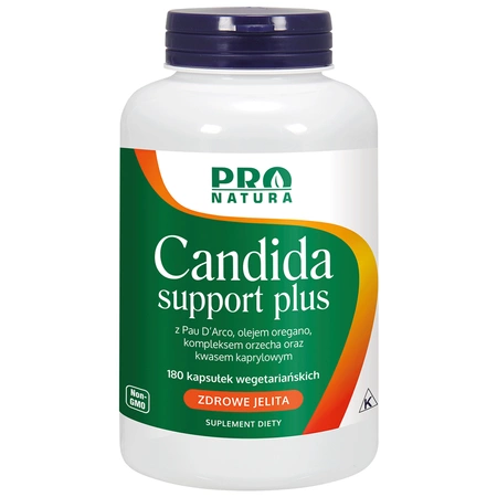 Candida Support Kwas kaprylowy (180 kaps) Now Foods Jelita