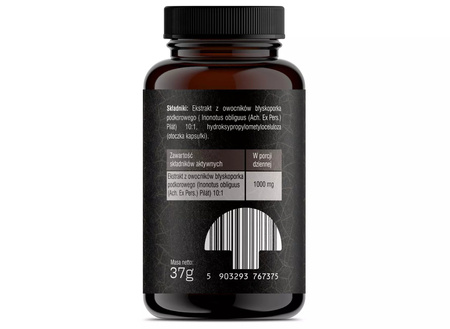 Chaga (Błyskoporek podkorowy) Ekstrakt 10:1 - 60 kapsułek Solve Labs