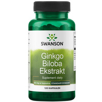 Miłorząb Japoński (Ginkgo Biloba) 60 mg (120 kaps) Swanson