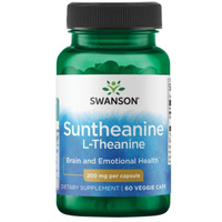 Swanson L-Teanina Suntheanine 200 mg - 60 kapsułek