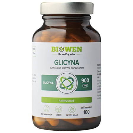 Biowen Glicyna 900 mg - 100 kapsułek