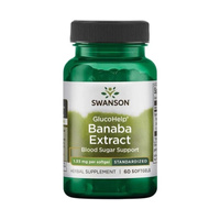 Swanson GlucoHelp, Ekstrakt z liści Banaba - 60 kapsułek