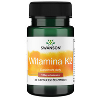Naturalna Witamina K2 MK-7 100 mcg (30 kaps) Swanson